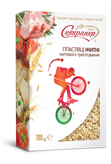 Хлопья ржаные быстрого приготовления в коробке