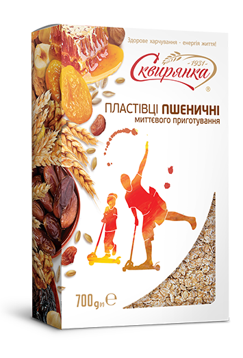 Пластівці пшеничні миттєвого приготування
