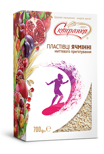 Пластівці ячмінні миттєвого приготування